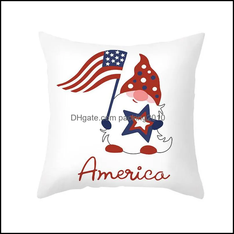 american independence day pillowcase 4th of july 18 inch throw pillow cover for couch sofa home decoration