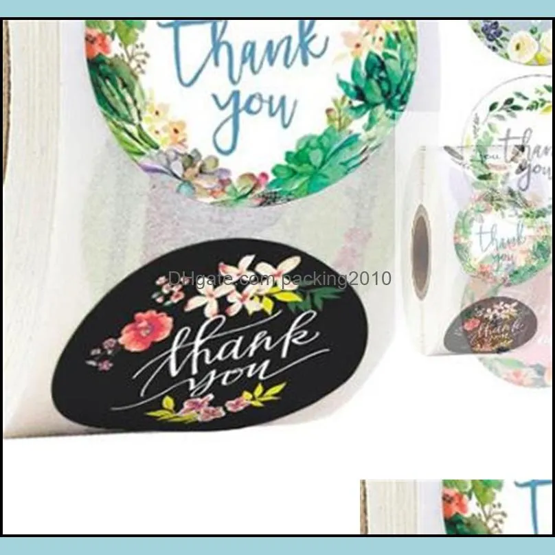 paper label sticker thank you hand made stickers for scrapbook stationery sticker gift wine bottle envelope decoration supplies 112 v2
