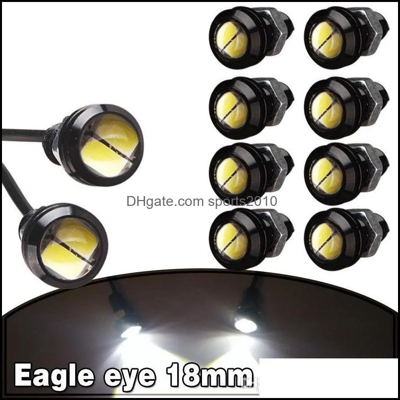 10pcs 18mm 23mm 12v 24v 6000k white  eye motor car tail brake turn singal fog led light reverse parking signal white