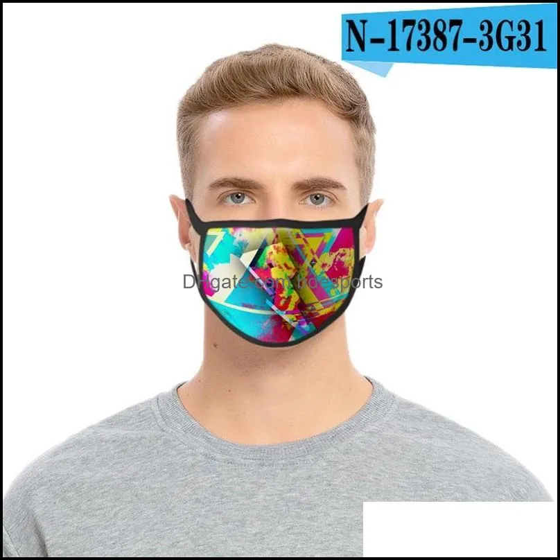 protection respirator anti dust mascarilla rainbow foldable face mask rich color good looking washable reusable adult kids 2fdi e2