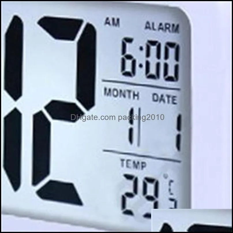 upgraded version of multifunction smart clock with large screen display photosensitive temperature version luminous alarm clock 316