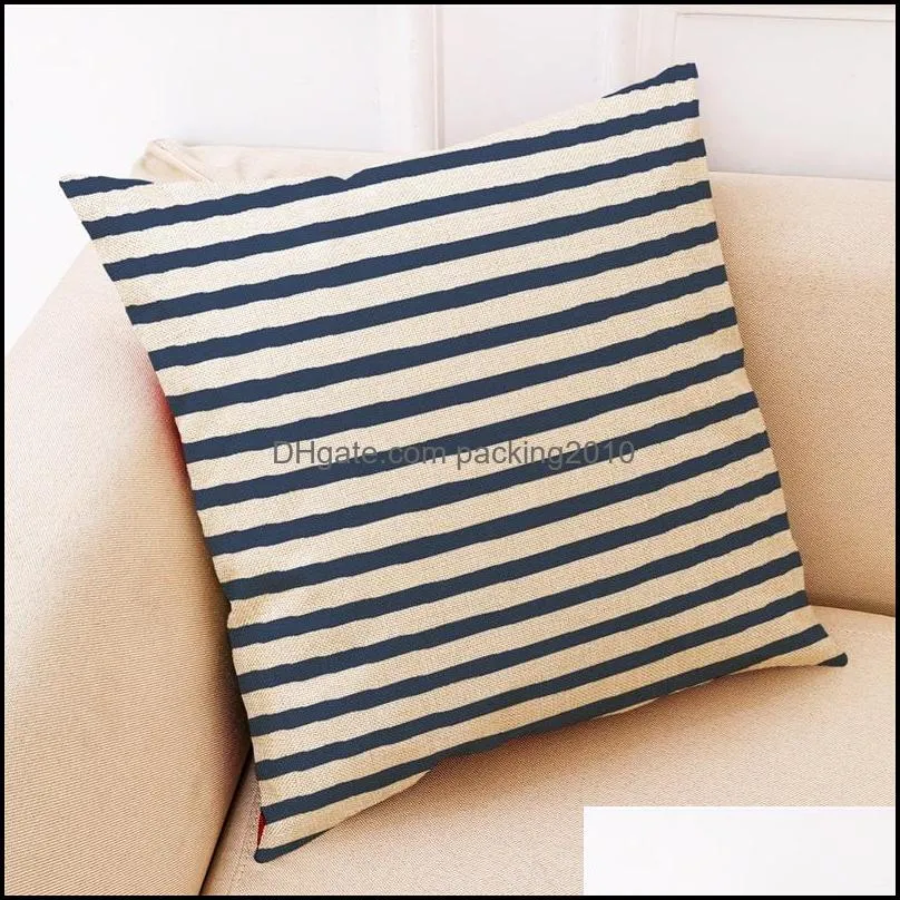 pillow case geometry pillowcase cotton linen printed 18x18 inches euro pillow cushion covers car sofa home party decoration 45x45cm 5506