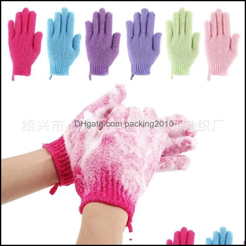 bath gloves hand towels exfoliating scrub mud back rubbing doublesided spa massage body care independent packaging one 318 s2
