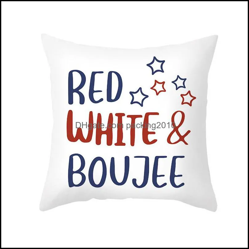 american independence day pillowcase 4th of july 18 inch throw pillow cover for couch sofa home decoration