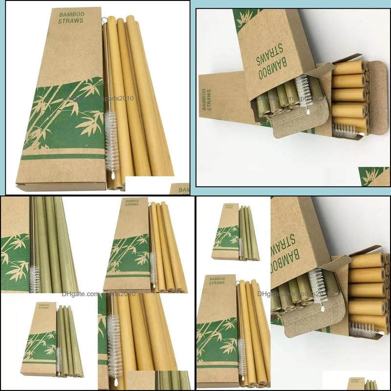 green bamboo phyllostachys heterocycla straw natural 20cm hotel drinks straws with brush milk tea shop 8 9nt f2