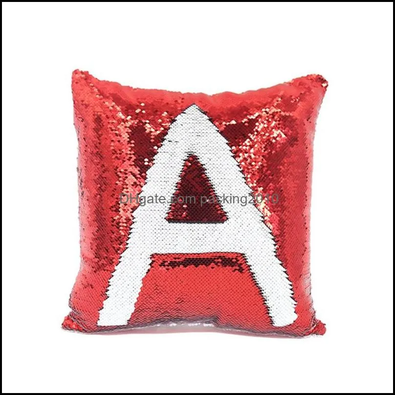 14 style mermaid pillow cover sequin pillow cover sublimation cushion throw pillowcase decorative pillowcase that change color 729 v2