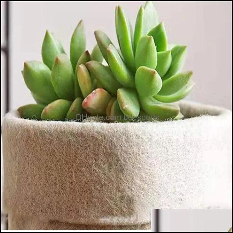 simplicity retro flower pot home furnishing flowers basket succulent gardening wool flowerpot originality felt tabletop indooor 2 1as