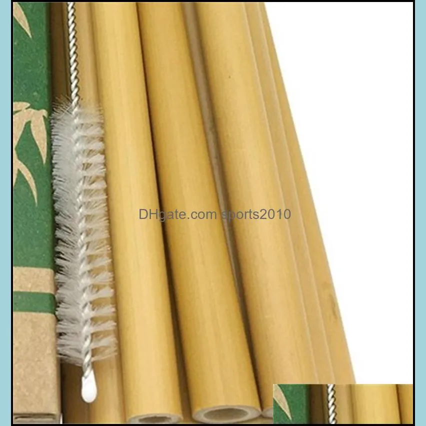 green bamboo phyllostachys heterocycla straw natural 20cm hotel drinks straws with brush milk tea shop new arrival 8 9nt f2