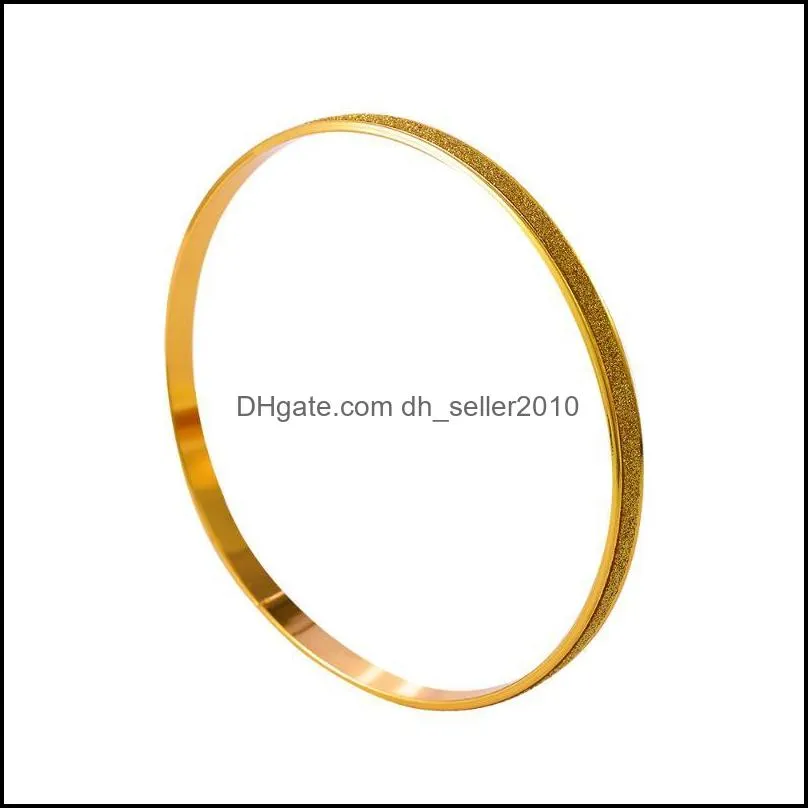 bangle fashion frosted bracelet bangles gold color bracelets korean metal for women jewelry pulseiras femme cf1bangle