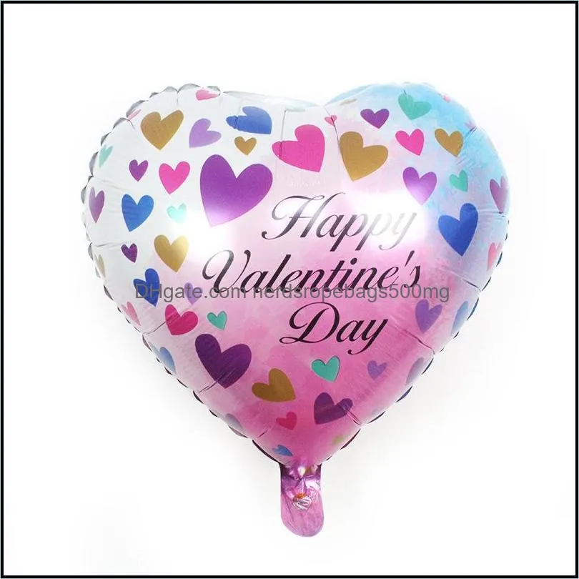 18 inch happy valentines day aluminum film balloons wedding anniversary party decor