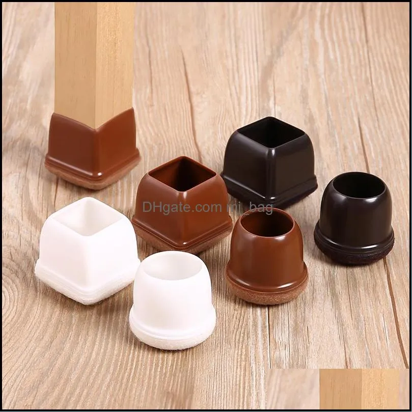 round square table chair leg protectors 0 75/1/1 25 inches floor furniture protectors bottom cover feet pads caps