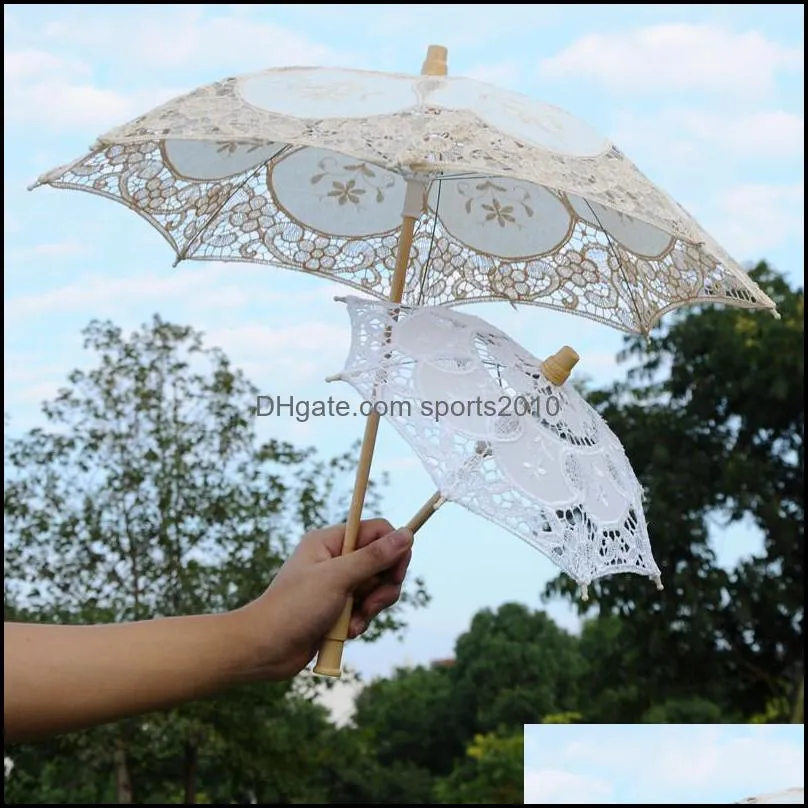 bride lace parasol umbrella vintage wedding bridal bridesmaid lady umbrellas for photo props supply