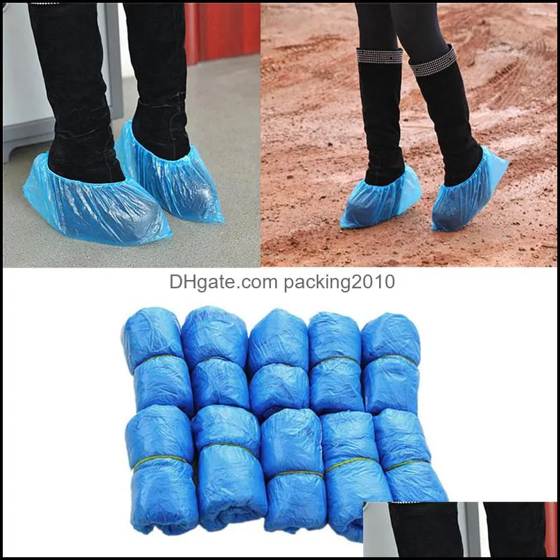 household thickening disposable shoes cover waterproof shoes cover boot covers rain shoes cover shipping wholesale