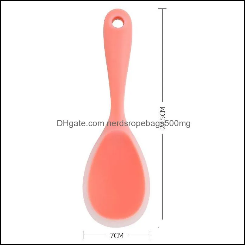 silicone rice scoop foodgrade silicone spoon large size spoons creative bakery cookie pastry mixer butter scoop