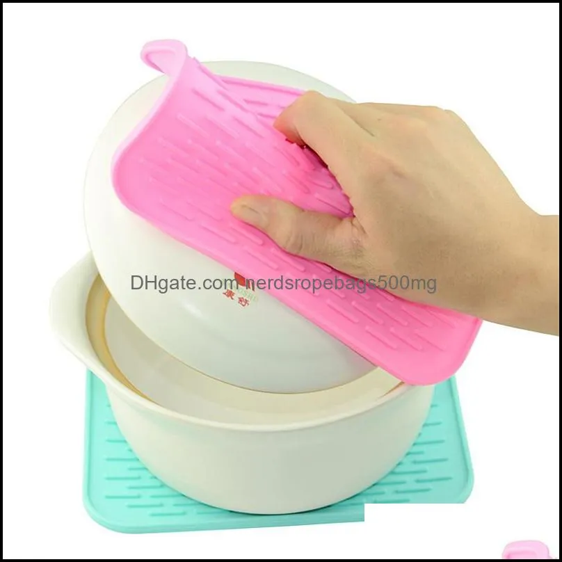 silicone drain mat rectangle nonslip drain coaster heat resistant slipproof tray fruit and vegetable tableware mat