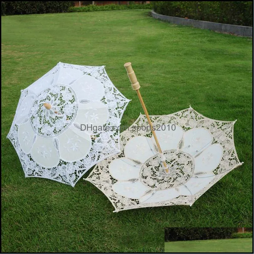 bride lace parasol umbrella vintage wedding bridal bridesmaid lady umbrellas for photo props supply