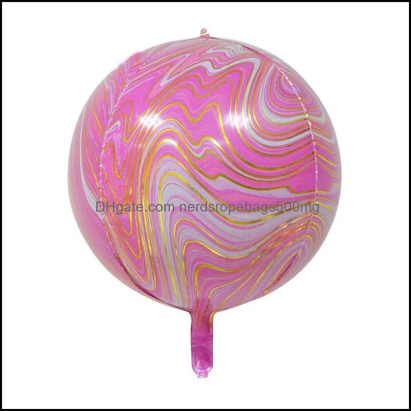 22inch marble agate balloon aluminum foil balloon rainbow tie dye wedding baby shower birthday party easter balloons