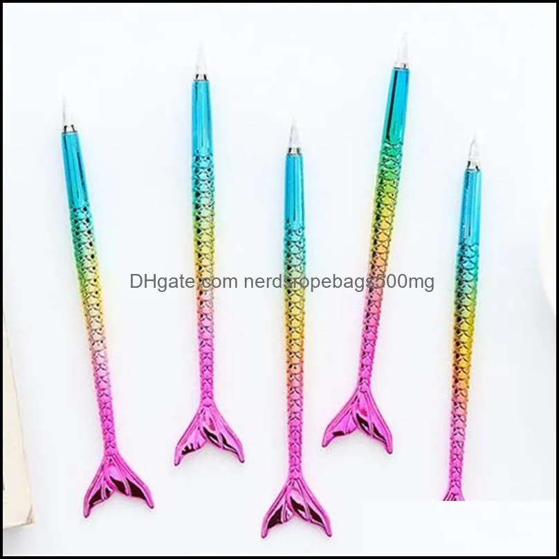 mermaid ballpoint pen fashion novel office gift stationery mermaid tail ballpoint pens school supply student ballpoints