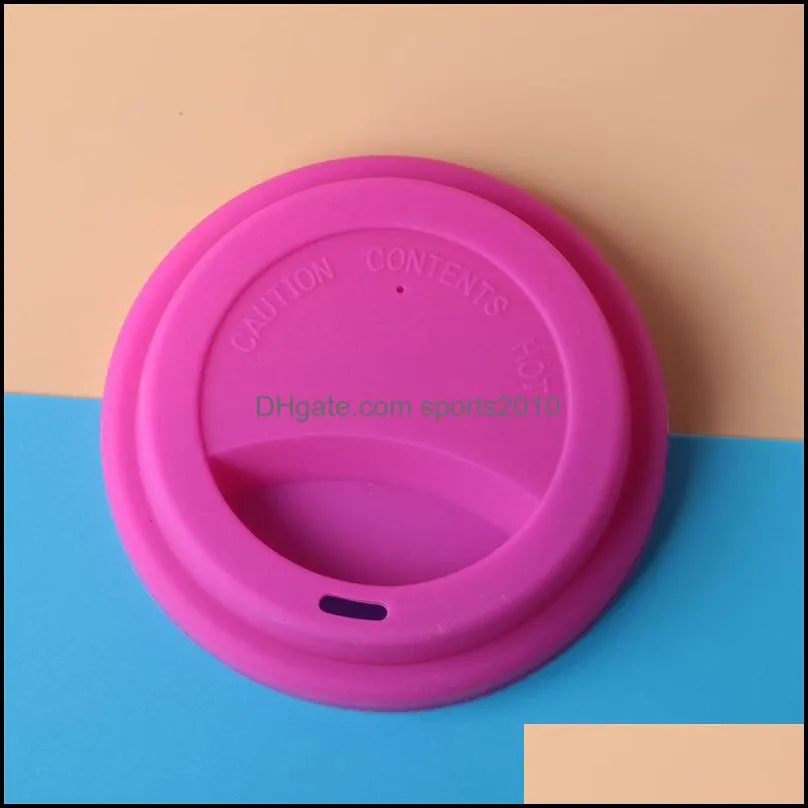 silicone insulation leakproof cup lid heat resistant anti dust tea coffee mug covers