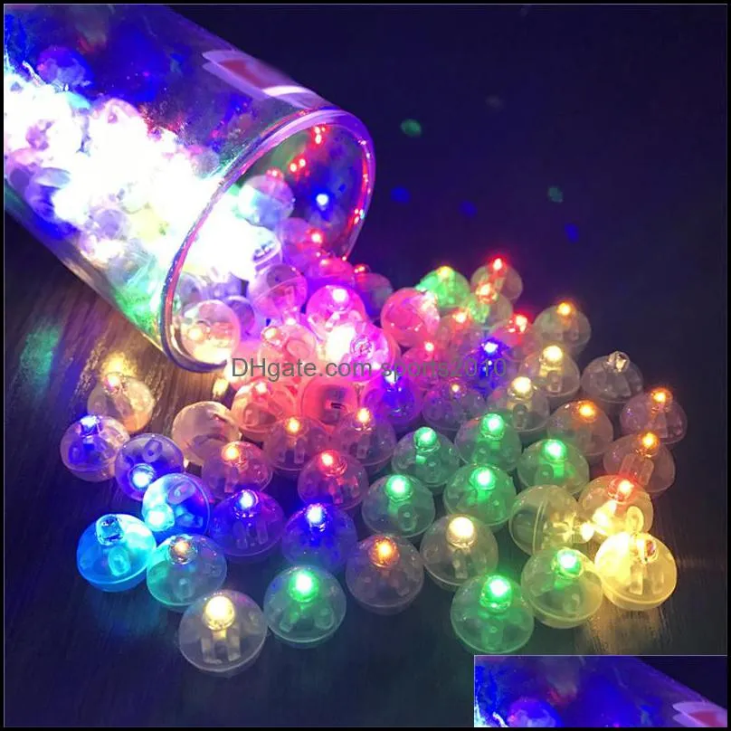 100pcs/lot led flash luminous ball for balloons birthday wedding party decorative balloons light bulb