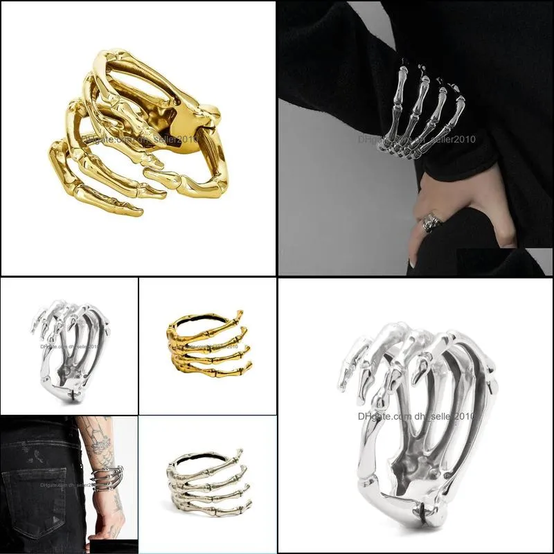bangle skeleton bracelets gothic wristband funny cosplay prop party goth jewelrybangle