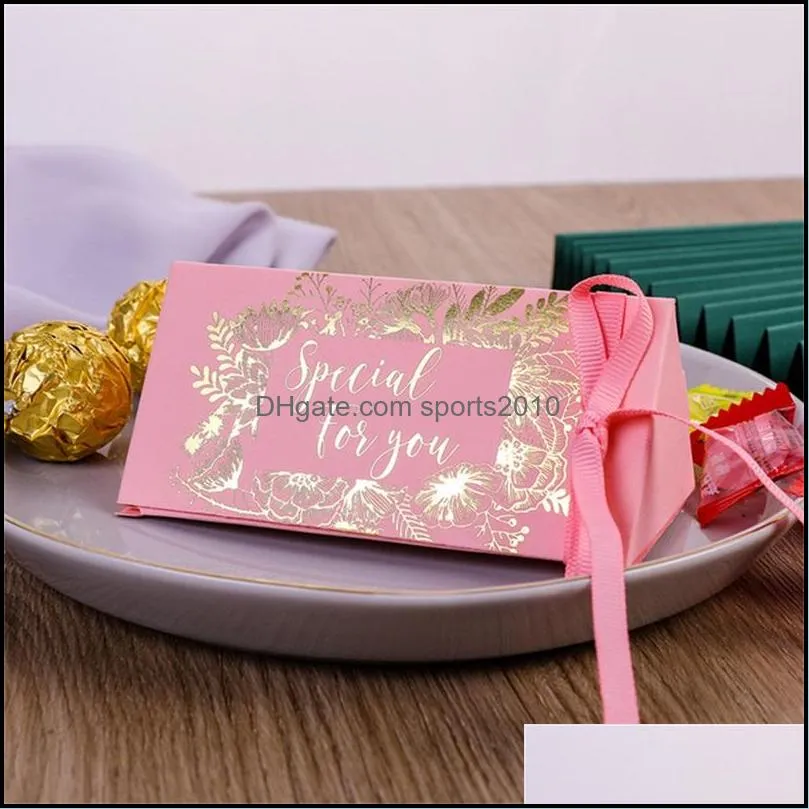 chocolates gift wrap gold plated wedding celebration triangles candy box silk ribbon gifts wrap fashion new arrival 0 33cy m2