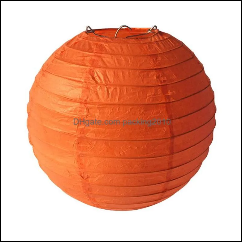colorful paper lanterns 6/8/10/12/14/16 inches chinese hanging paper lantern wedding festival party decorations