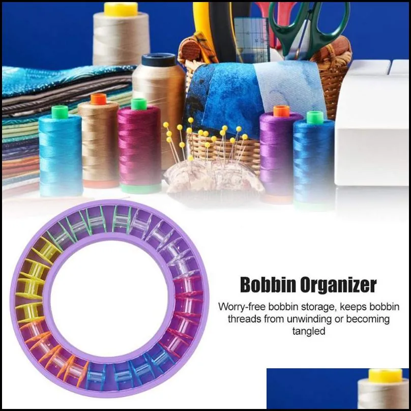 other arts and crafts diy bobbin holder silicone round sewing needles saver storage box rubber ring tools handicraft drawer organizer