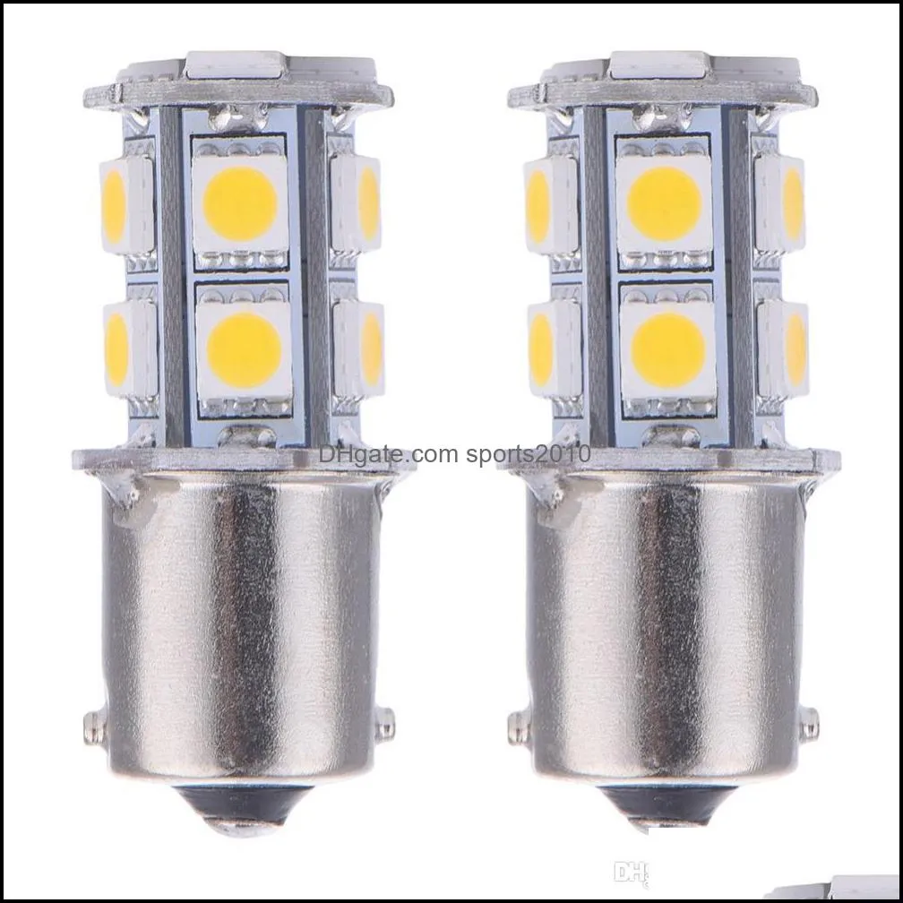 10x 1156 ba15s p21w 13 smd 5050 13 led 13smd brake tail turn signal light bulb lamp auto led car bulb light 12v