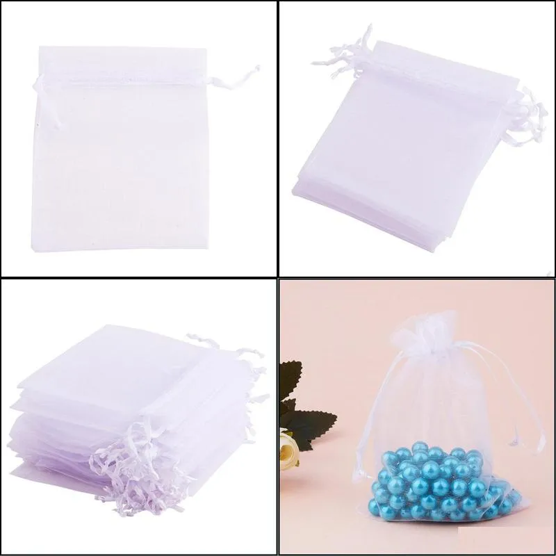 gift wrap drawable bag beam mouth mesh packaging sachet drawstrings pouches wedding organza1