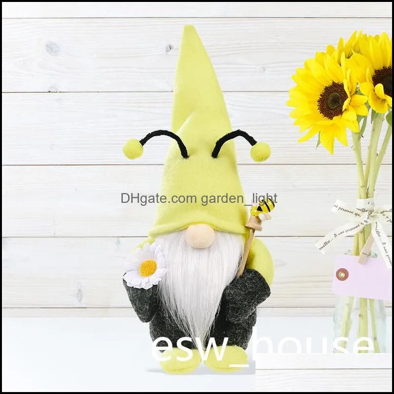 fall harvest thanksgiving party gnomes decorations autumn dwarf doll with sunflower ornaments