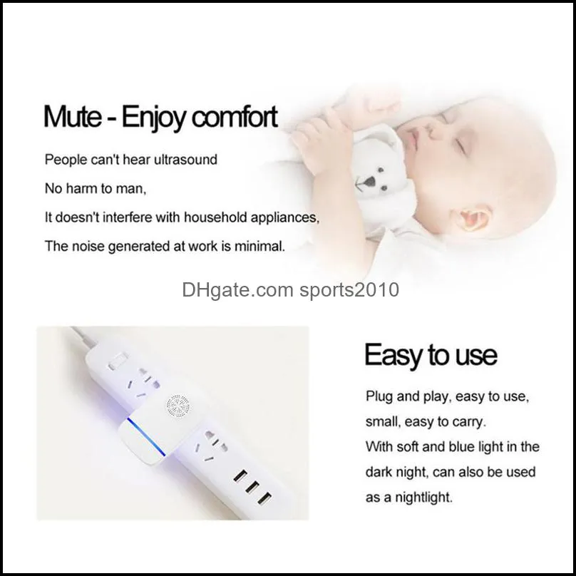 ultrasonic mosquito repellent ultrasonic mouse cockroach pest repeller device insect rats spiders anti mosquito killer home pest