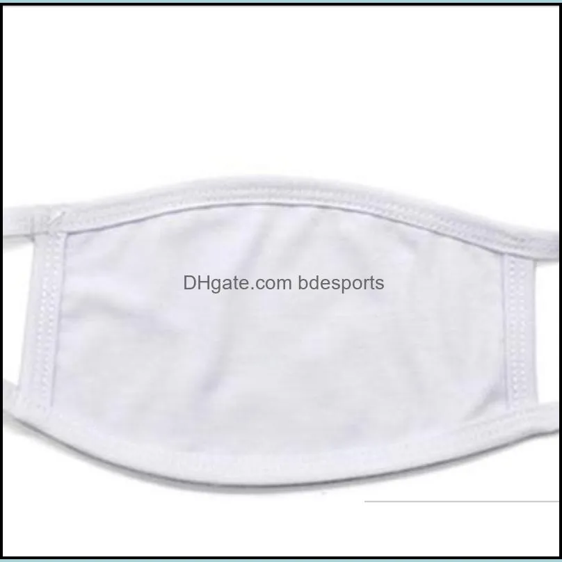 in stock blanks sublimation face mask adults kids double layers dust prevention mask for diy heat transfer print dhs 63 s2