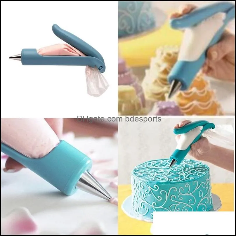 cake baking butter nozzle multi function stainless stee decoration flower drawing pen kitchen home varied suit supplies new 14 2sk m2