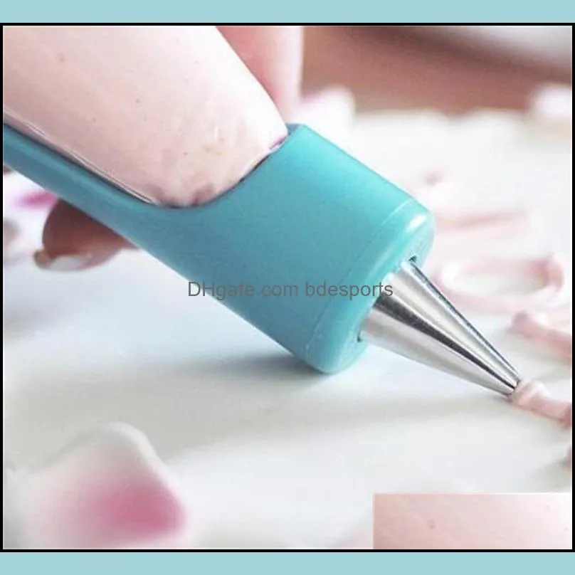 cake baking butter nozzle multi function stainless stee decoration flower drawing pen kitchen home varied suit supplies new 14 2sk m2