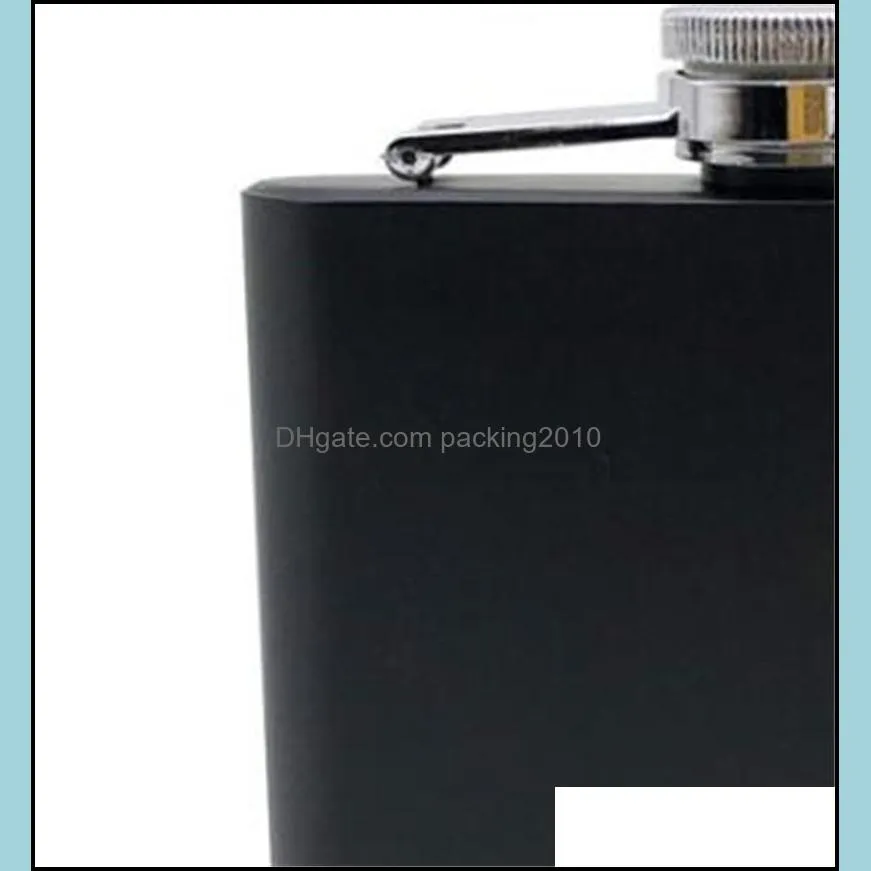 mixed colored 6oz painted stainless steel hip flask with screw cap customized logo accept 104 v2