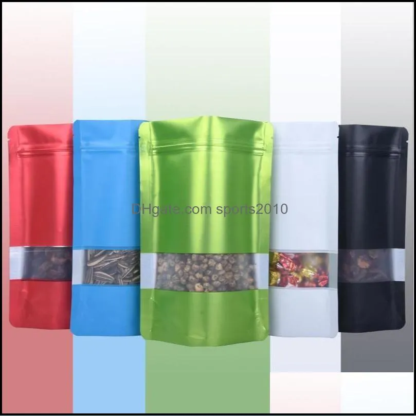 plastic clear bag self sealing food packaging bags aluminum foil moisture proof smell storage rectangle pouch popular 54 8jh g2