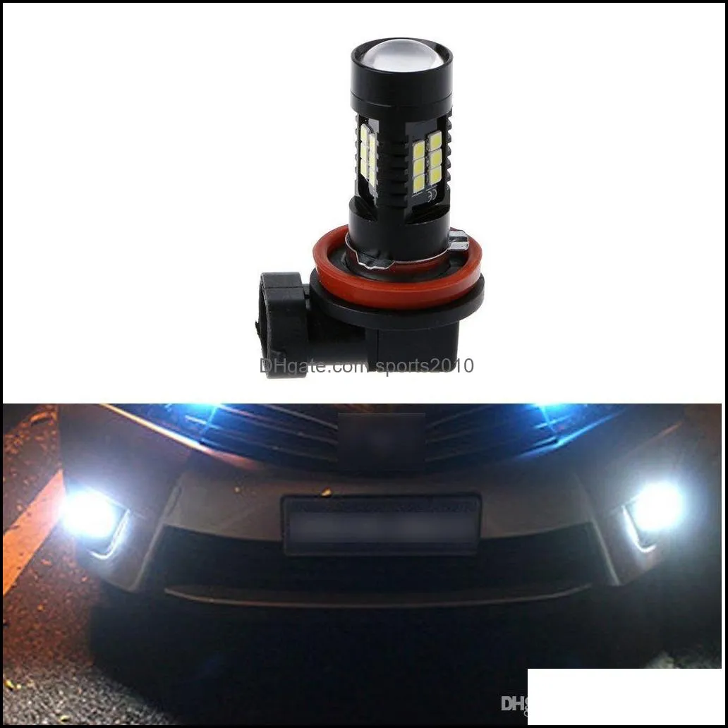 2 pcs white h8 h11 led bulb hb4 led hb3 9006 9005 fog lights 1200lm 6000k 12v daytime running light drl car lamp auto bulbs