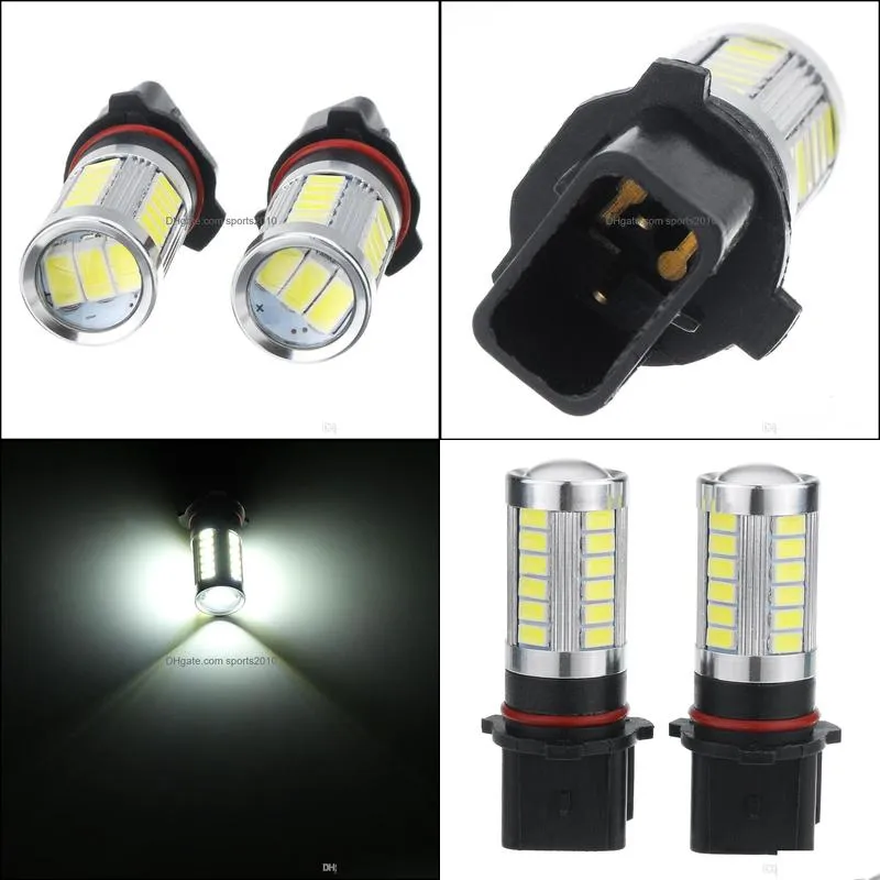 2pcs white p13w car high power led bulbs daytime running lights fog lamps led bulbs