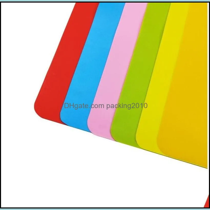 silicone square pad baking table mat multi color heat insulation placemat home kitchen decoration practical 3 8qf g2