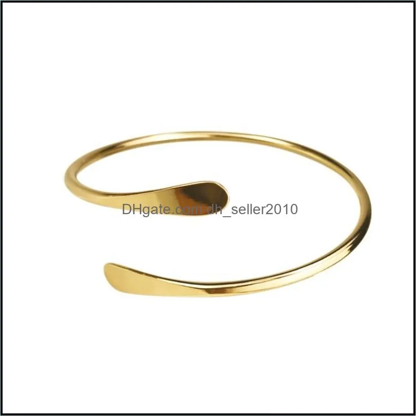 bangle mylongingcharm 10pcs/lot blank brass stacking bangles smooth oval bracelet open cuff f1671