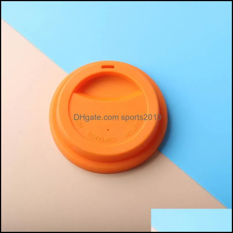 silicone insulation leakproof cup lid heat resistant anti dust tea coffee mug covers