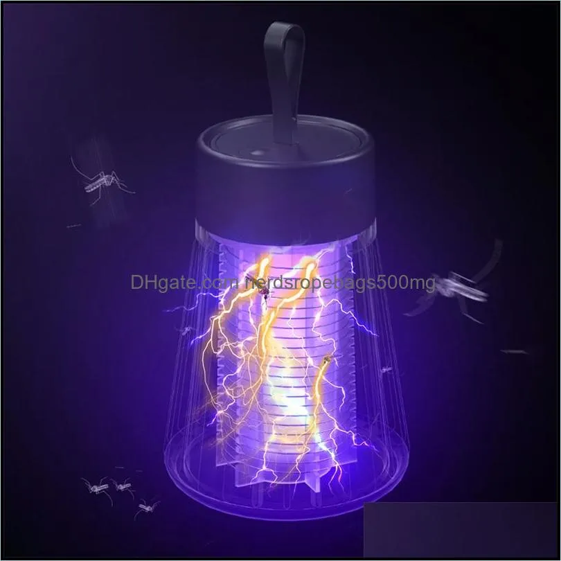 electric mosquito killer led uv repellent lamp portable usb recharge trap fly bug insect killers for home pest control