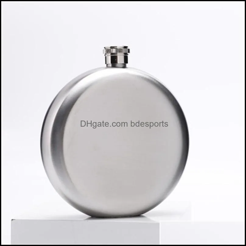 special shaped russian wine pot stainless steel portable hip flask 5 oz round marble pattern bottle simple fashion 10 5ml b2