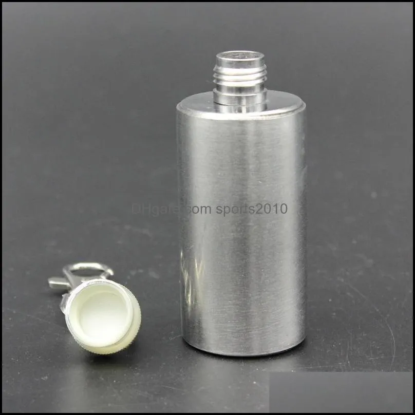 2oz cylinder hip flasks body carry stainless steel wine bottle with key chain wines pot portable 4 7td l1