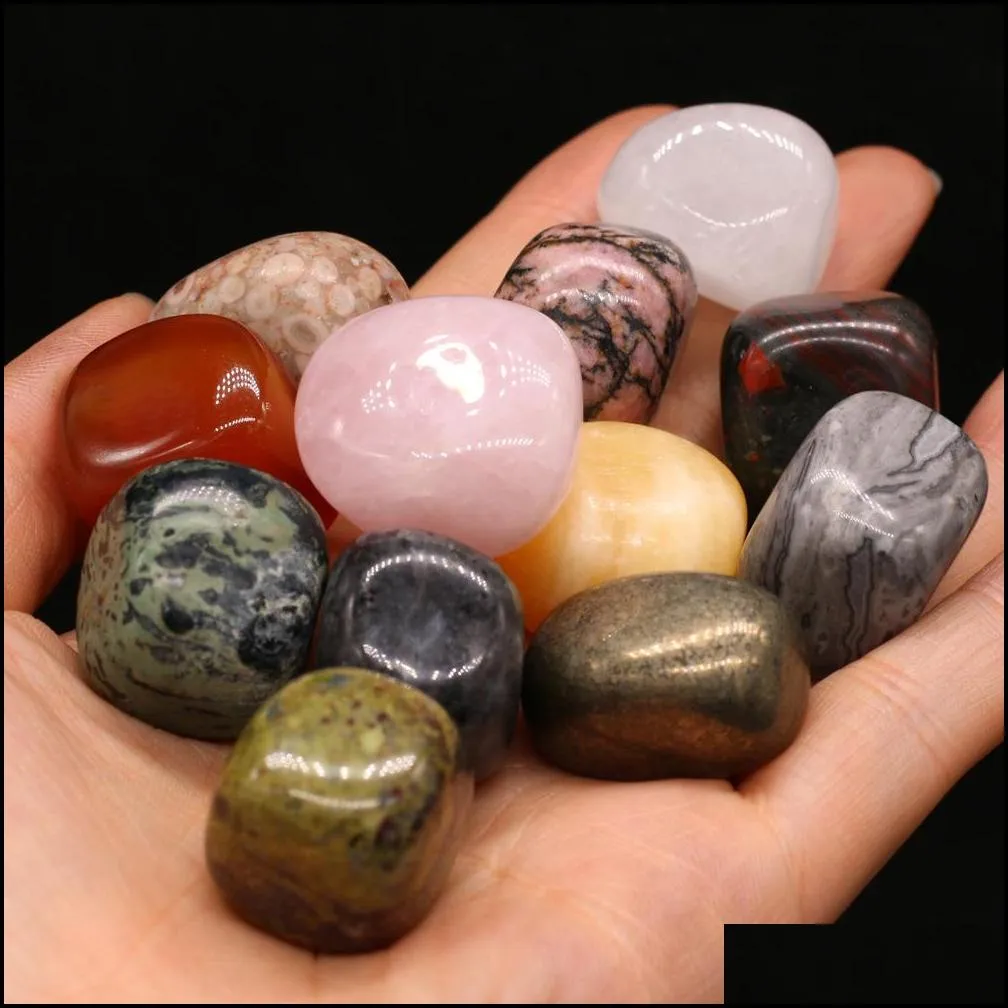 loose chakra healing reiki natural tumbled stone irregular polishing rock quartz yoga meditation energy stones bead decoration