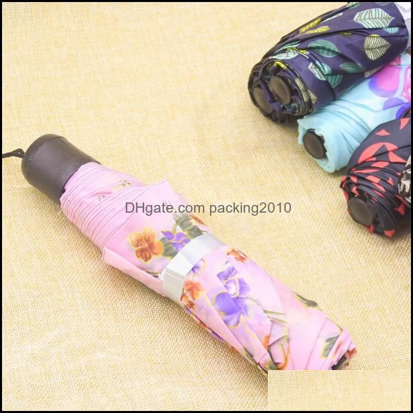 lovers fold umbrella short handle colorful flower fashion umbrellas hot selling superior quality with different patterns 4 73cp j1