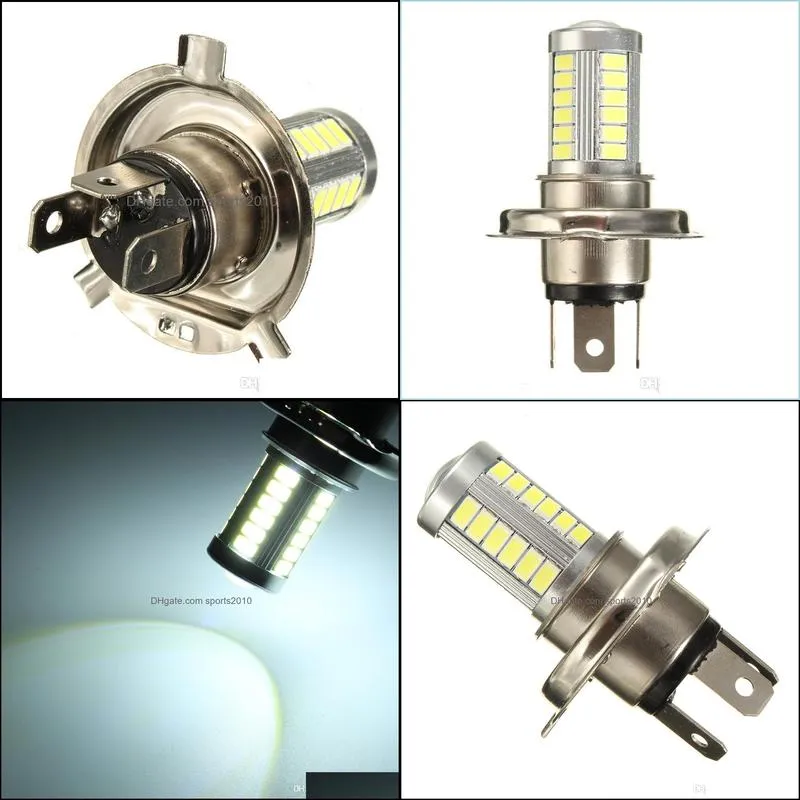 4pcs h4 5630 smd 33led white car led auto fog light front daytime running light bulb dc12v