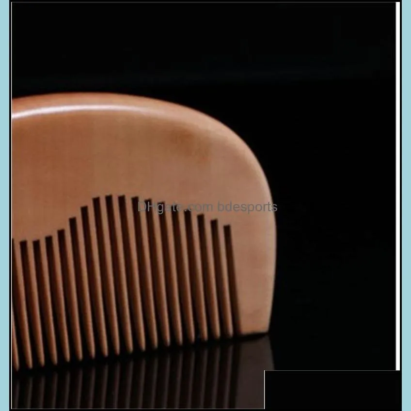 wooden 110mm comb mahogany no handle combs anti static diy lady small hair brush home hair salon high quality 1 4hs g2