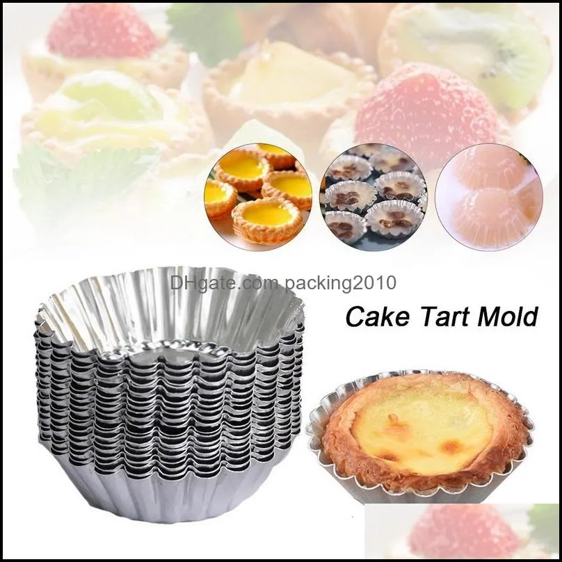 egg tart mold 7cm diameter tinplate cake muffin fruit egg tart mold nonstick pie pan bakeware